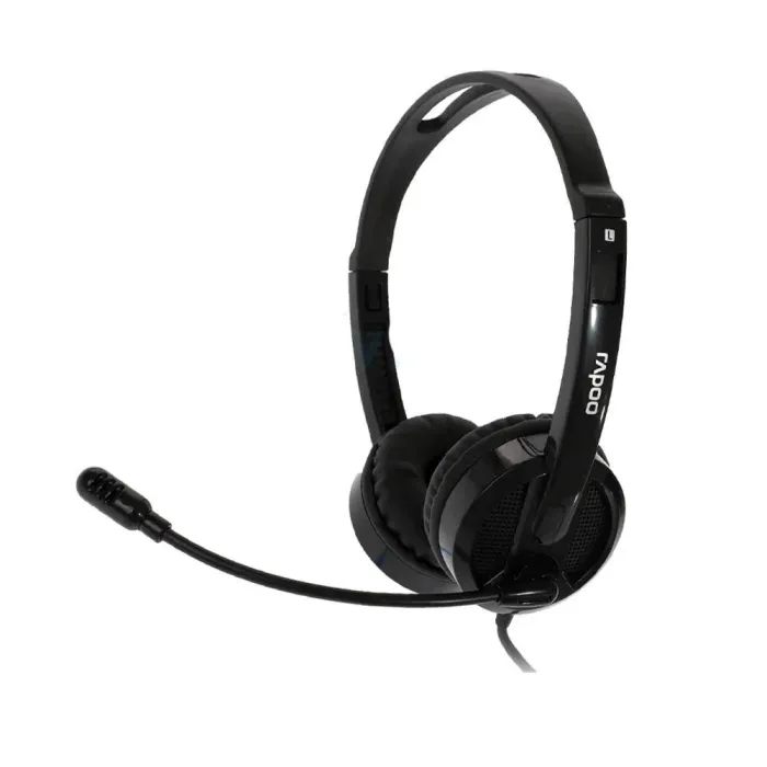Rapoo H100 Wired Stereo Headset – High-Quality Audio with Noise-Cancelling Rotary Mic & 3.5mm Jack Rapoo H100 Wired Stereo Headset – High-Quality Audio with Noise-Cancelling Rotary Mic & 3.5mm Jack