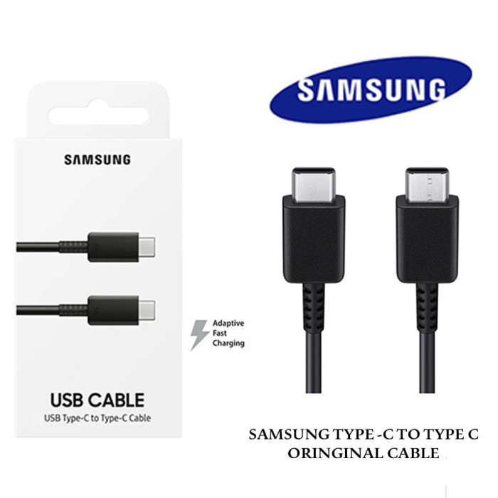 SAMSUNG TYPE -C TO TYPE C 100% ORIGINAL CABLE WITHOUT PACKING SAMSUNG TYPE -C TO TYPE C 100% ORIGINAL CABLE WITHOUT PACKING