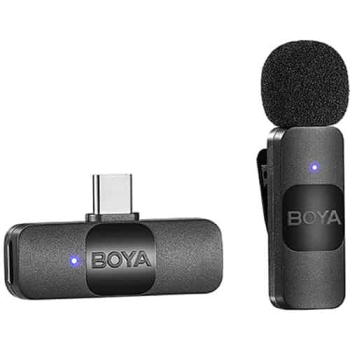 BOYA BY-V10 Ultracompact Wireless Microphone System with USB-C Connector for Mobile Devices (2.4 GHz) BOYA BY-V10 Ultracompact Wireless Microphone System with USB-C Connector for Mobile Devices (2.4 GHz)