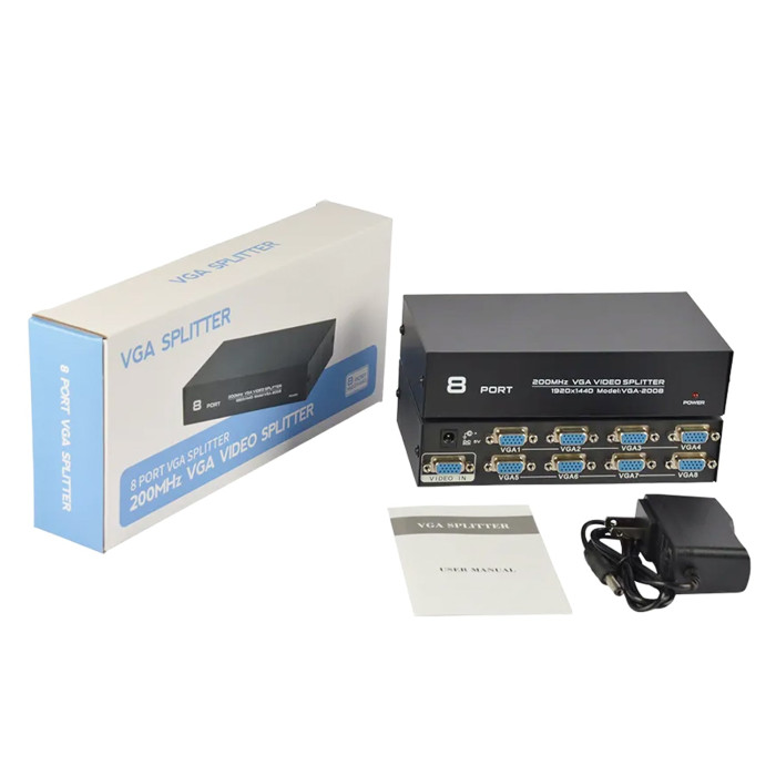 Vga Splitter 8 Port 200 Mhz Vga Splitter 8 Port 200 Mhz