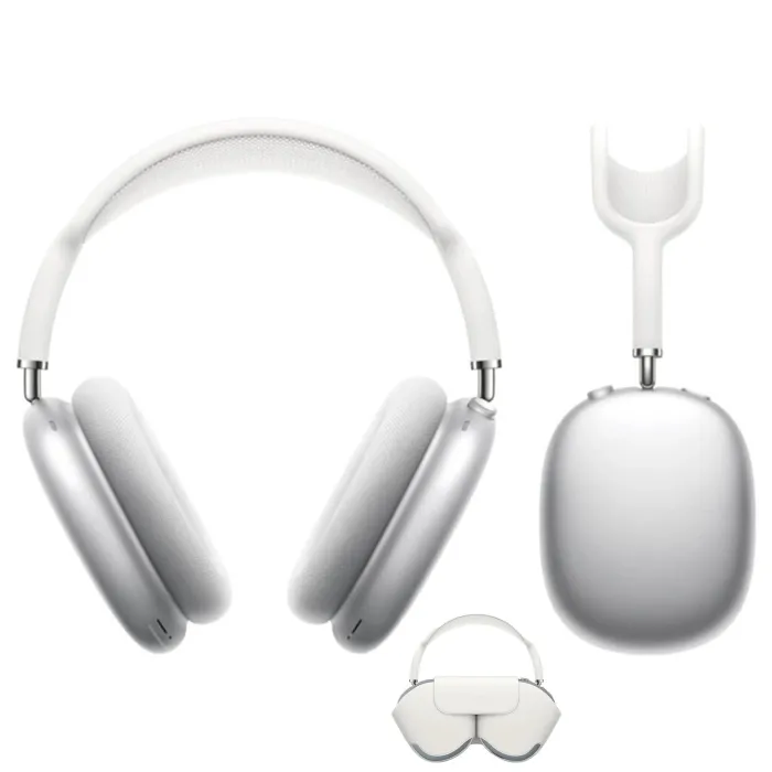 Apple Airpods Max Wireless Anc Headphone With Pouch Silver & Black Apple Airpods Max Wireless Anc Headphone With Pouch Silver & Black
