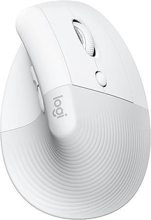 Logitech Lift Vertical Wireless Mouse – Comfort Meets Style (Gray, Black & Rose)