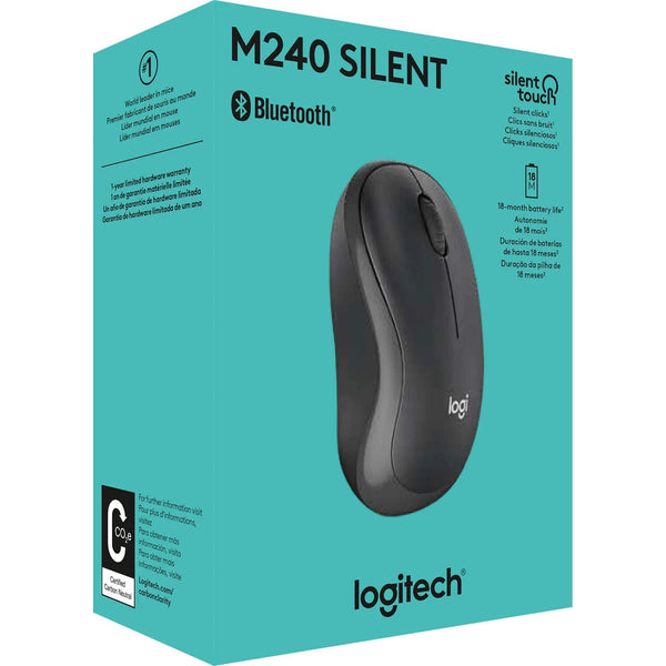 Logitech M240 Bluetooth Silent Mouse – Black 🖤 | White ⚪ | Pink 🌸