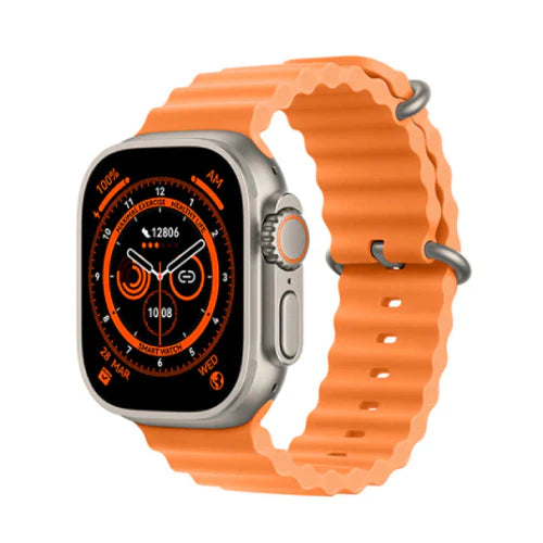 X8 Ultra Smartwatch 49mm With Bluetooth Calling With Wearfit Pro App Orange