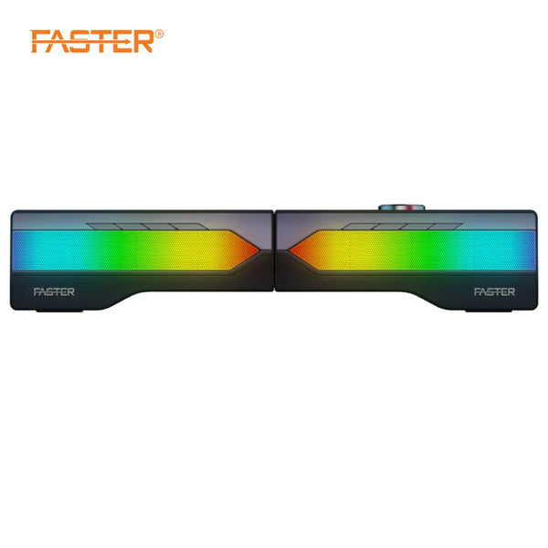 FASTER G2000 RGB Lighting Dual Gaming Wireless Speakers 10W