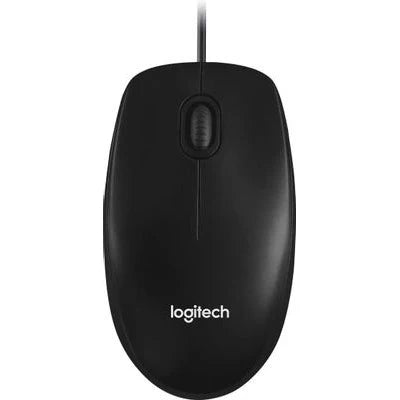 🖱️ B100 Optical USB Wired Mouse – Black