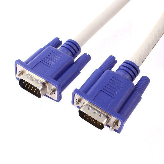 VGA Cable Male to Male 5M – 8mm OD High-Quality Monitor & Display Cable