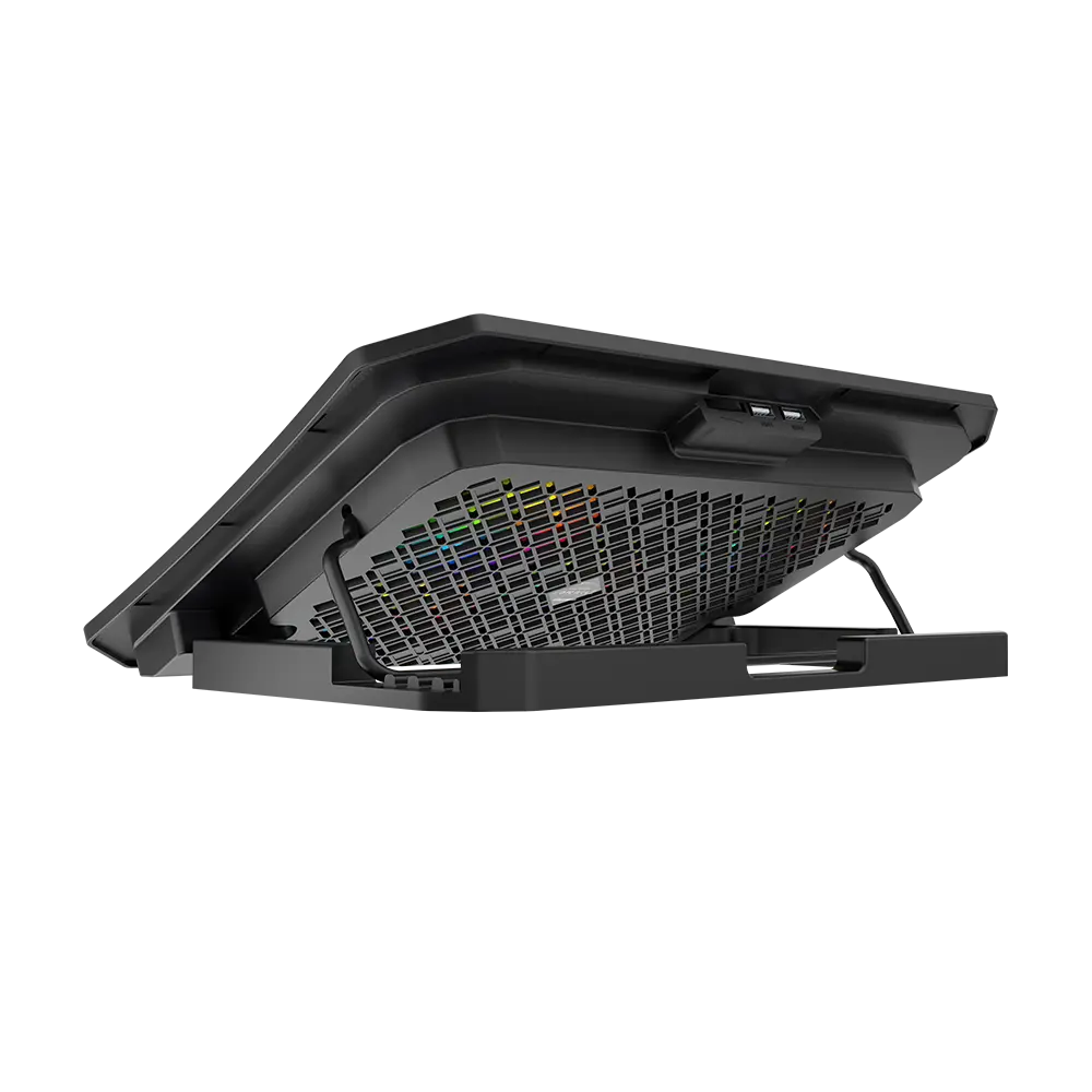 MEETION CP3030 Gaming Cooling Meetion CP3030 Gaming Cooling Pad – 5 Fans, RGB Backlighting, 4-Level Height Adjustment & Aluminum Alloy Panel