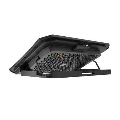 MEETION CP3030 Gaming Cooling Meetion CP3030 Gaming Cooling Pad – 5 Fans, RGB Backlighting, 4-Level Height Adjustment & Aluminum Alloy Panel