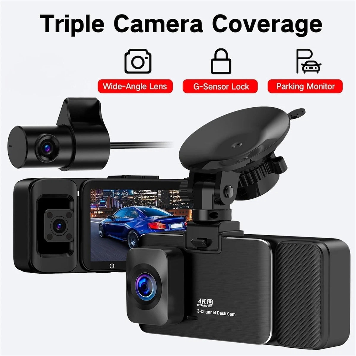 K02 Pro Wifi 4k Ultra Hd Dashcam 5g Wifi6 With Gps Compatibility