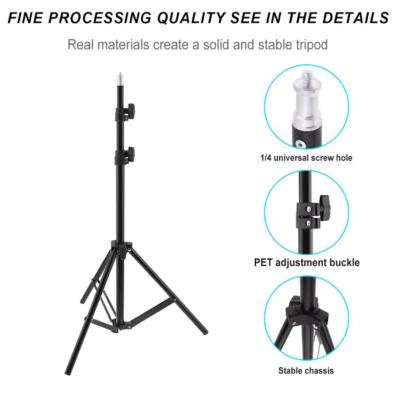 210cm Selfie Ring Light Portable Tripod Stand Fit For Live Photo Studio