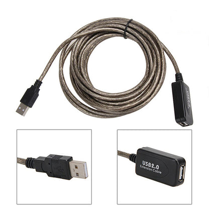 USB 2.0 Extension Cable Male to Female 10M with IC – High-Speed USB Extension Cable