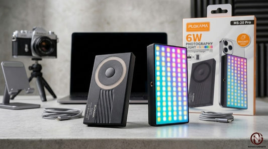 Plokama MS20 Pro 6W Magnetic RGB LED Photography & Video Light