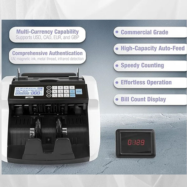 Speed-X SP-610 Advanced Cash Counting Machine with Fake Note Detection | Professional Currency Counter