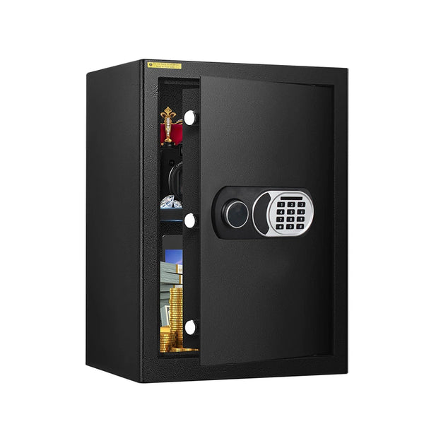 Speedx Sp-sf102 Steel Security Safe Lock With Fingerprint & Password Type C Emergency Power Unlock H500×w350×d310 Mm