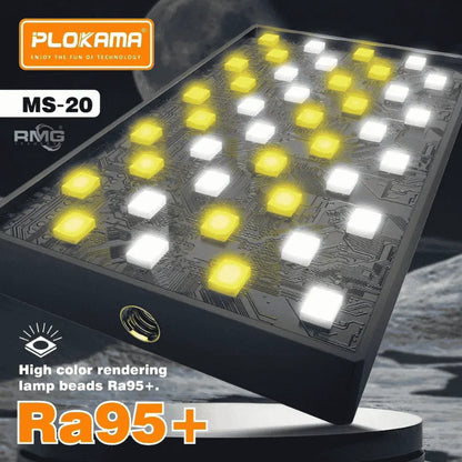 Plokama MS-20 6W Magnetic LED Photography Fill Light – Rechargeable