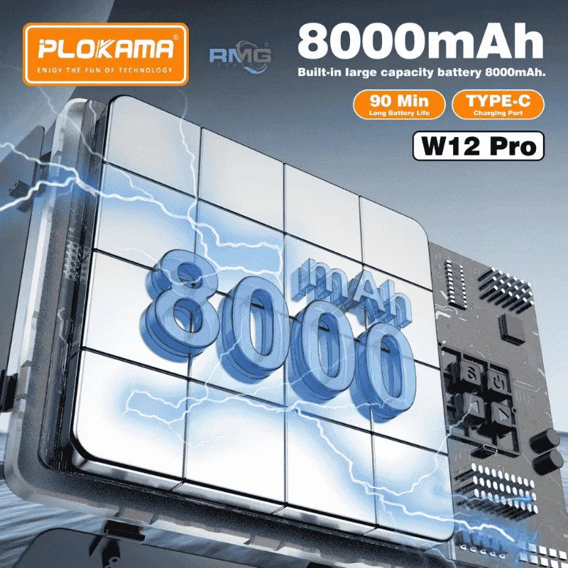 Plokama W12 Pro 30W RGB Photography Video Light – 8000mAh Battery
