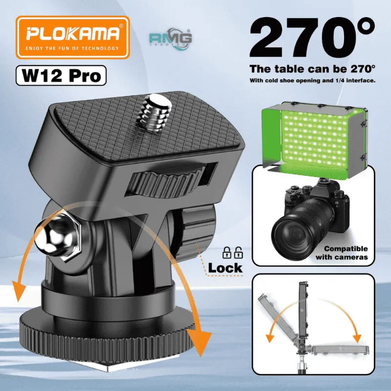 Plokama W12 Pro 30W RGB Photography Video Light – 8000mAh Battery