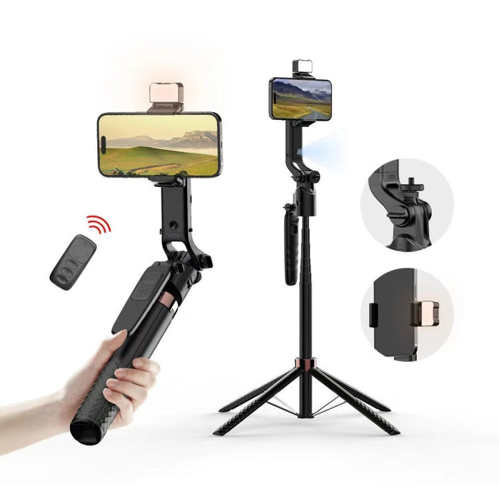 A101 Gimbal Extendable Auto Face Tracking Ai Intelligent Wireless Remote With Fill Light