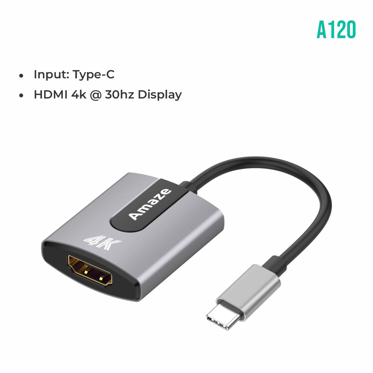 AMAZE TYPE-C TO HDMI 4k ADAPTER A120
