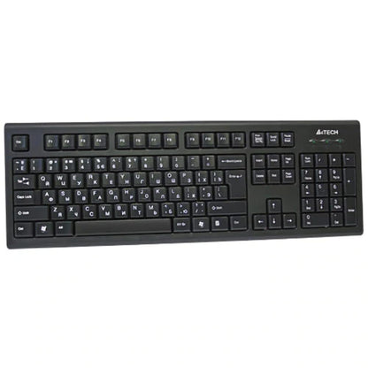 A4Tech KR-85 ComfortKey Wired Keyboard – Round-Edge Keycaps, 12 FN Multimedia Hotkeys &amp; Spill-Resistant Design