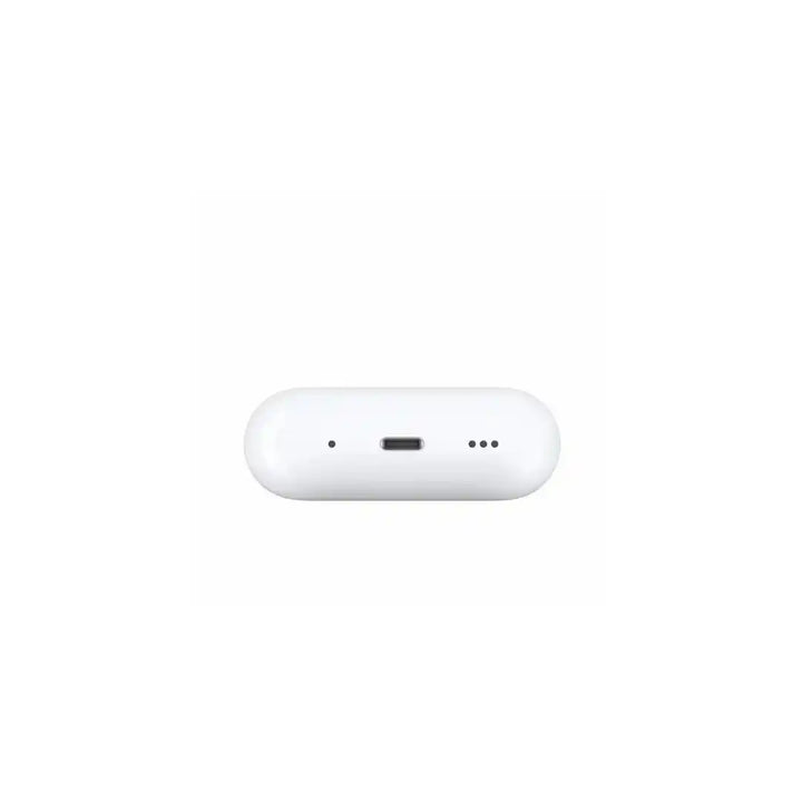 White wireless earbud case on a white background