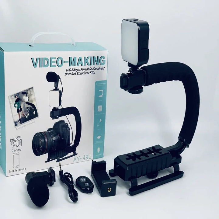 Ay-49u U Shaped Video Making Handheld Stabilizer Kit

