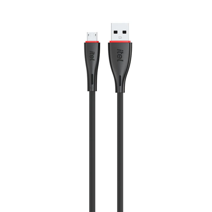 itel USB cable with connectors on a white background