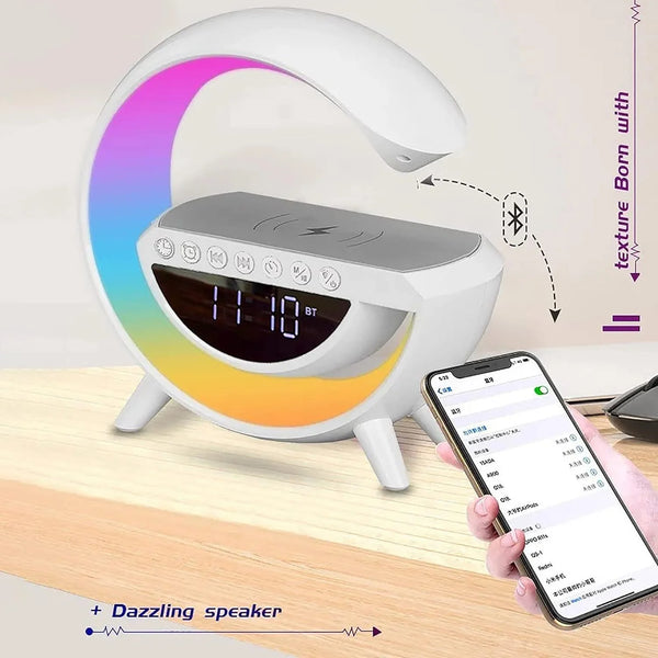 BT-3401 LED Wireless Phone Charger Bluetooth Speaker