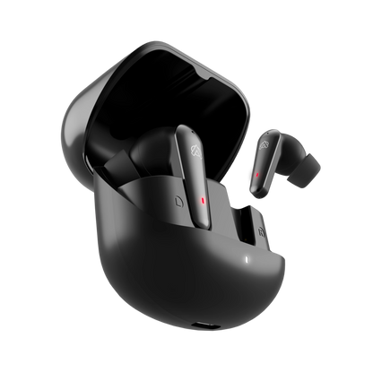 Audionic Airbud 595 Flip Earbuds – Bluetooth 5.3, Quad Mic ENC & 40-Hour Playtime