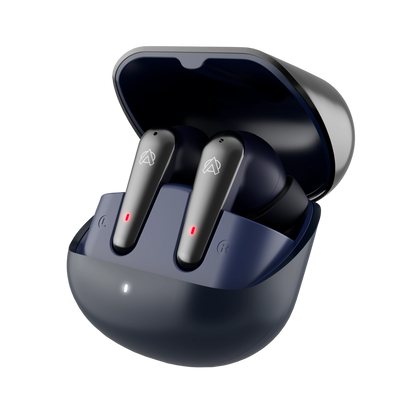 Audionic Airbud 595 Flip Earbuds – Bluetooth 5.3, Quad Mic ENC & 40-Hour Playtime