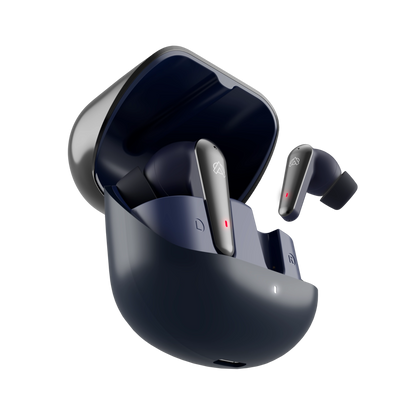 Audionic Airbud 595 Flip Earbuds – Bluetooth 5.3, Quad Mic ENC & 40-Hour Playtime