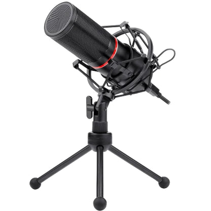 BLAZAR GM-300 USB Streaming Microphone – Full Metal Body, 16mm Condenser & Unidirectional Audio Recording