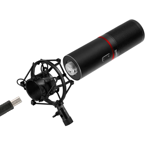 BLAZAR GM-300 USB Streaming Microphone – Full Metal Body, 16mm Condenser & Unidirectional Audio Recording