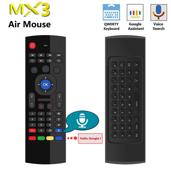 Mx3 Air Mouse Voice Remote Control 2.4g For Smart Tv