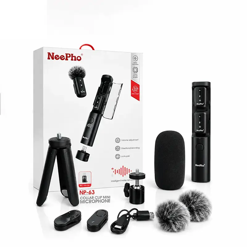 NeePho NP-63 Wireless Mini Lavalier Microphone