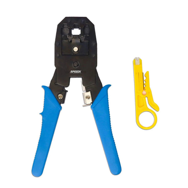 Wj-315 Modular Network Crimping Tool Rj45 Rj11 Plug Blue Handle