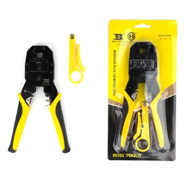 Bosi Network Plug Crimping Tool 4p/6p/8p Cutter & Stripper