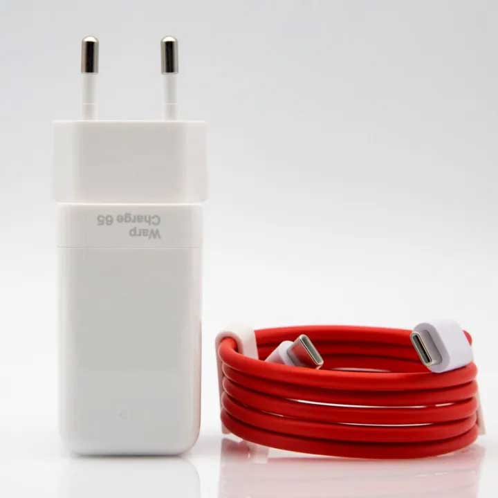 ONEPLUS 65W ORIGINAL SUPER FAST WARP CHARGE (US PIN) WITH TYPE C TO TYPE C CABLE