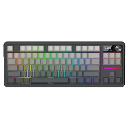 ANTONIUM LCD K743SPRGB-PRO WIIRED WIRELESS BLUETOOTH MECHANICAL GAMING KEYBOARD