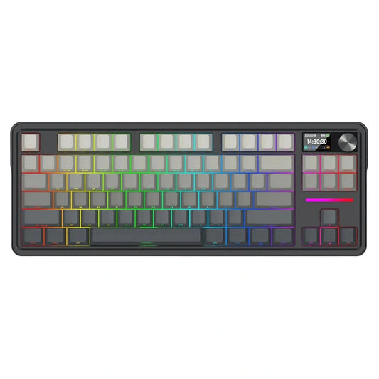 ANTONIUM LCD K743SPRGB-PRO WIIRED WIRELESS BLUETOOTH MECHANICAL GAMING KEYBOARD