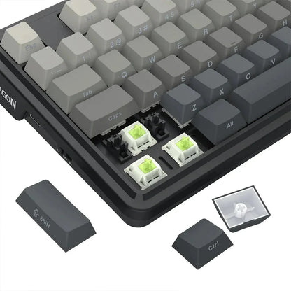 ANTONIUM LCD K743SPRGB-PRO WIIRED WIRELESS BLUETOOTH MECHANICAL GAMING KEYBOARD