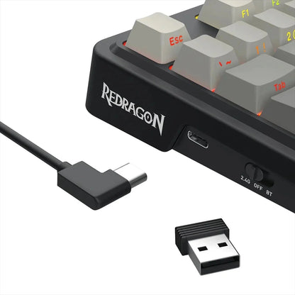 ANTONIUM LCD K743SPRGB-PRO WIIRED WIRELESS BLUETOOTH MECHANICAL GAMING KEYBOARD