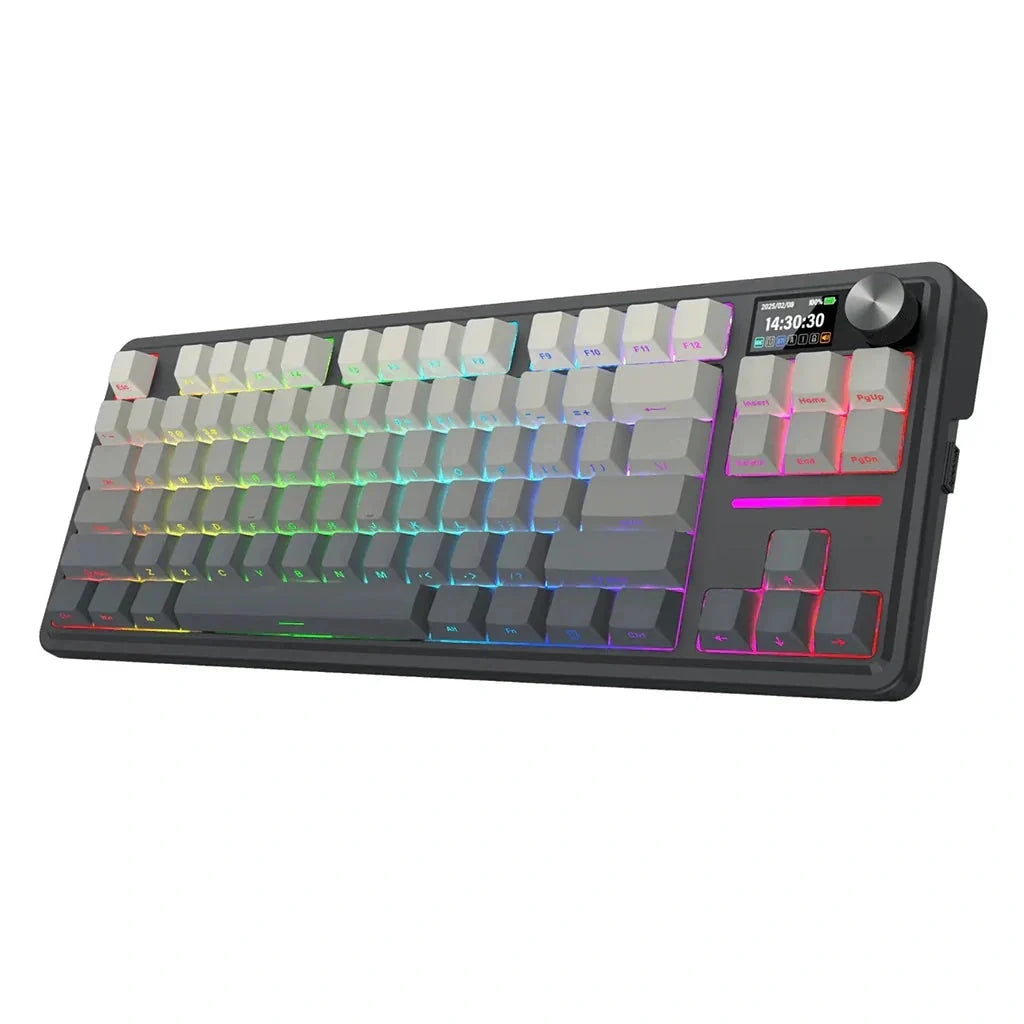 ANTONIUM LCD K743SPRGB-PRO WIIRED WIRELESS BLUETOOTH MECHANICAL GAMING KEYBOARD