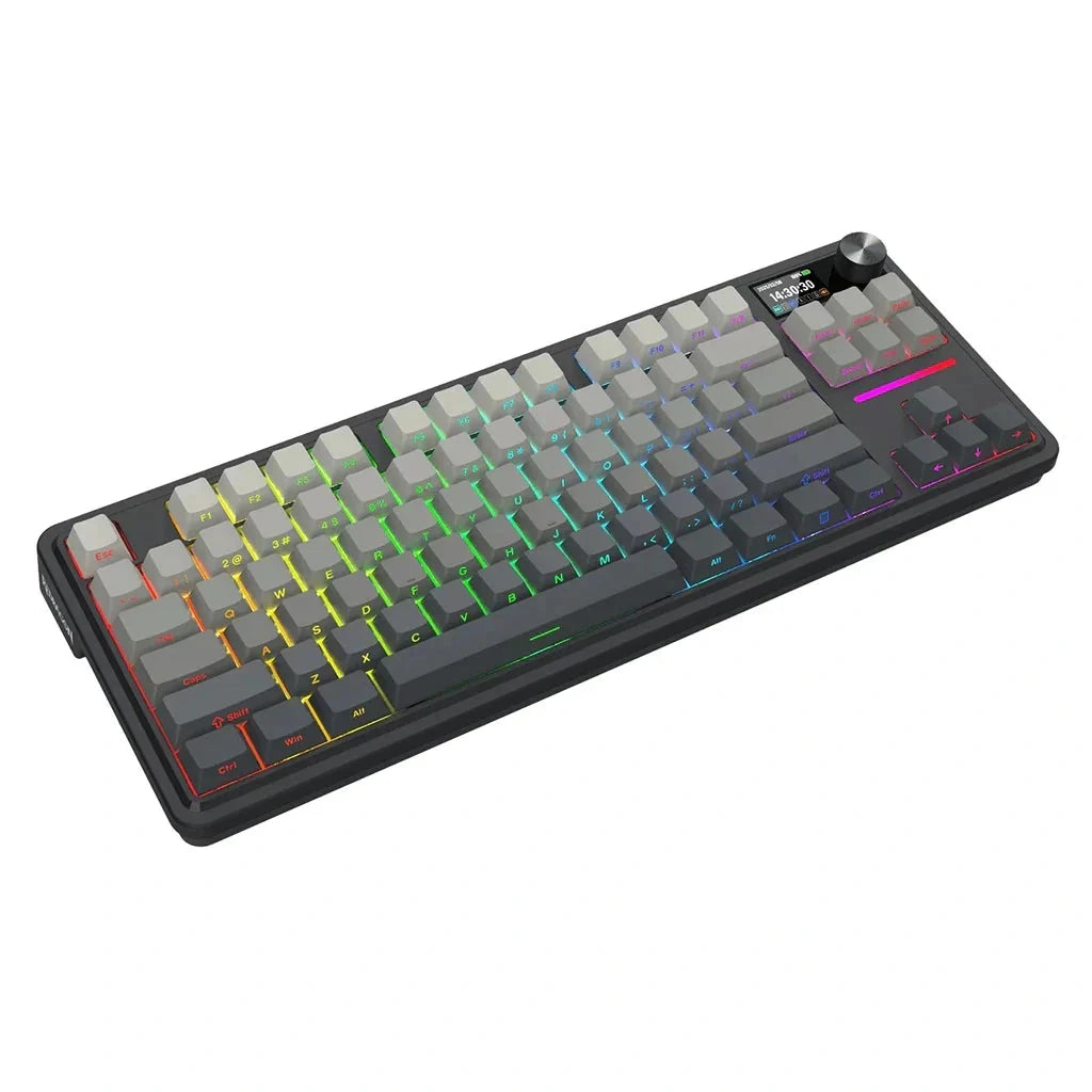 ANTONIUM LCD K743SPRGB-PRO WIIRED WIRELESS BLUETOOTH MECHANICAL GAMING KEYBOARD