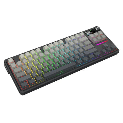ANTONIUM LCD K743SPRGB-PRO WIIRED WIRELESS BLUETOOTH MECHANICAL GAMING KEYBOARD