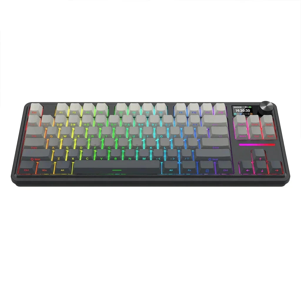 ANTONIUM LCD K743SPRGB-PRO WIIRED WIRELESS BLUETOOTH MECHANICAL GAMING KEYBOARD