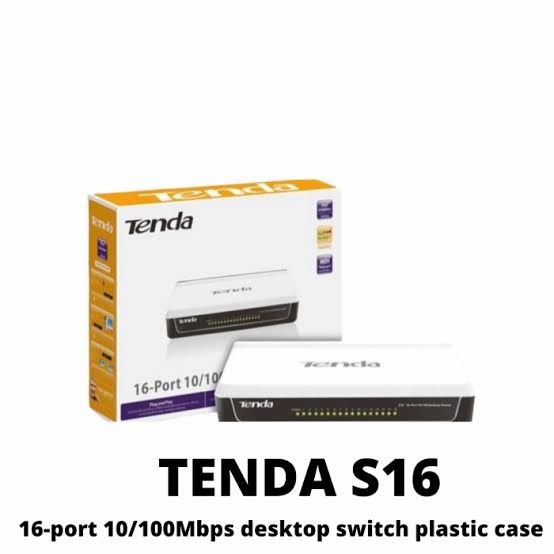 TENDA S16  16PORT  10/100 DESKTOP SWITCH