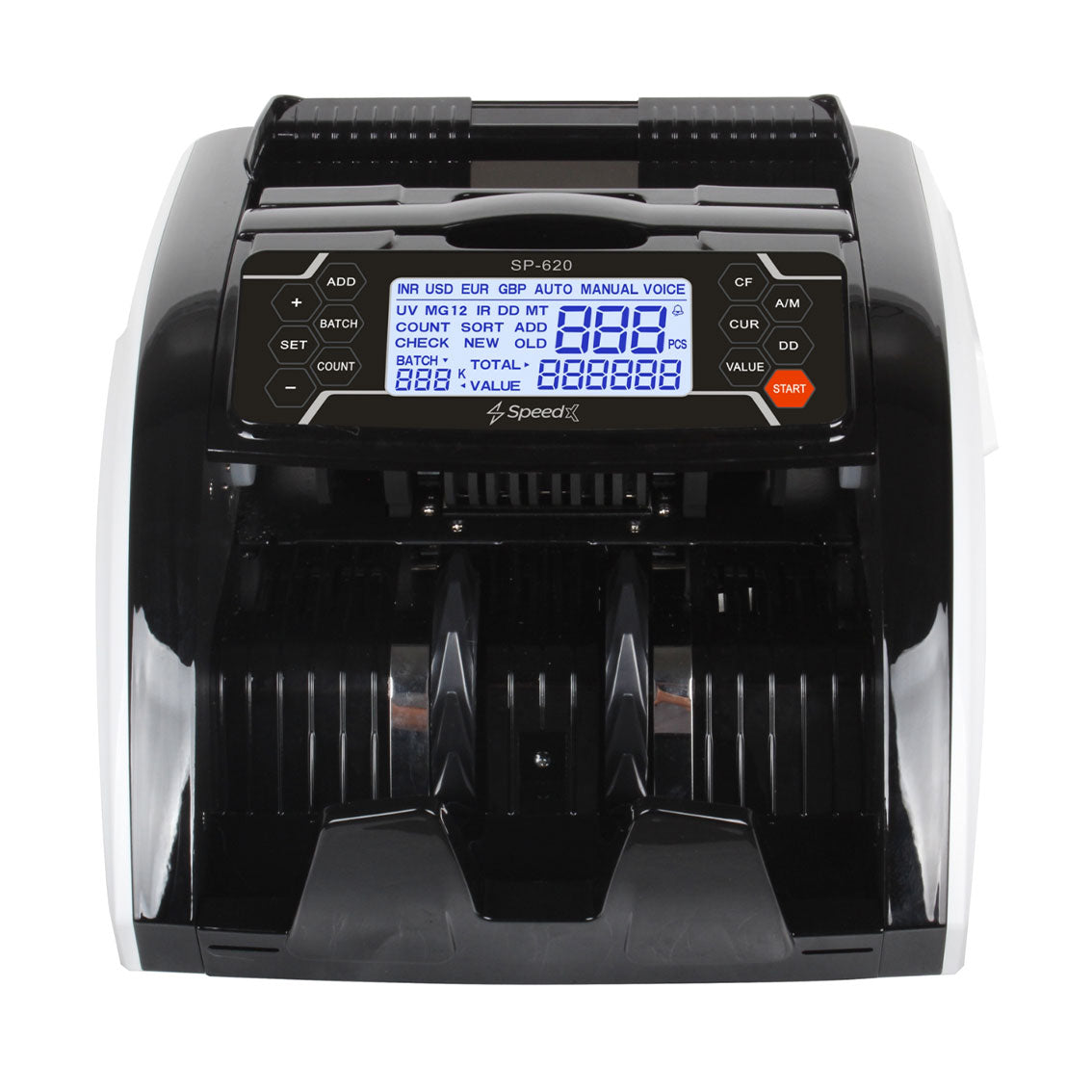Speed-X SP-620 Cash Counter with Side Display and Fake Note Detection