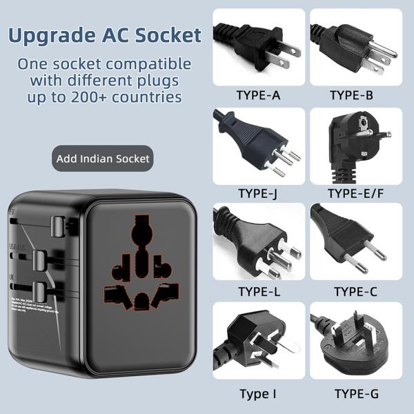 SpeedX SP-TCW02 Travel Adapter